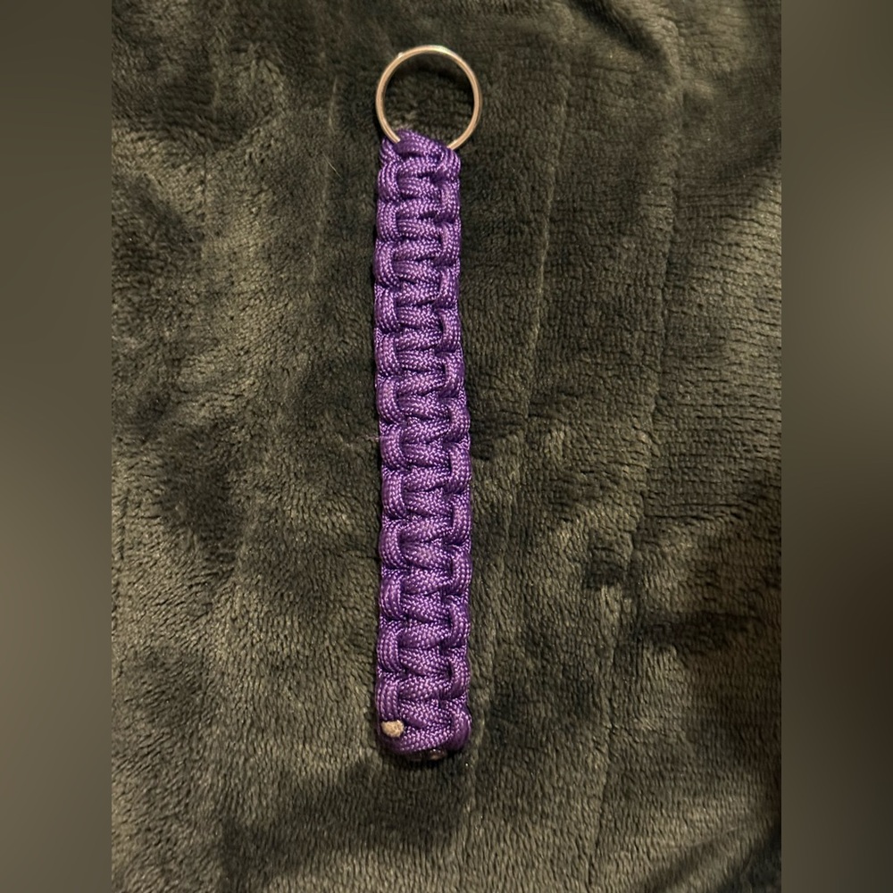 HANDMADE by Me Purple Braided Keychain